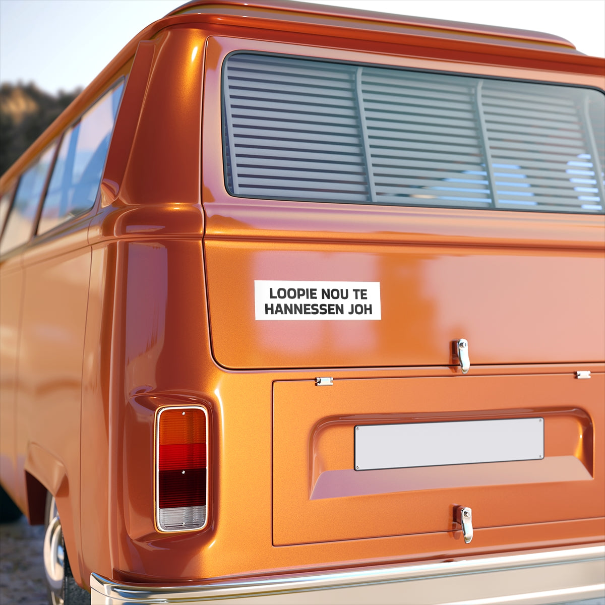 LOOPIE NOU TE HANNESSEN JOH BUMPERSTICKERS
